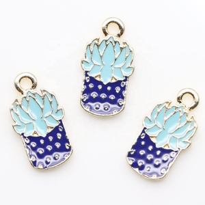 Donne FAI DA TE Cute <span class=keywords><strong>Anime</strong></span> Impianto Orecchini Per Le Ragazze Alla Moda Pianta In Vaso Orecchino Colorato Cactus del Regalo Dei Monili di Trasporto di Goccia