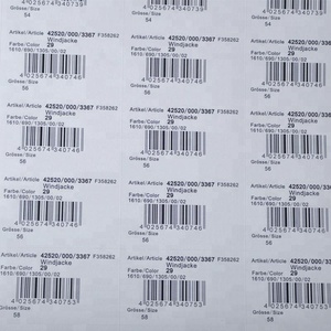 Étiquette d'impression de code à barres en papier A4 personnalisée à bas prix, étiquettes en papier imprimées autocollantes - Product Image 4