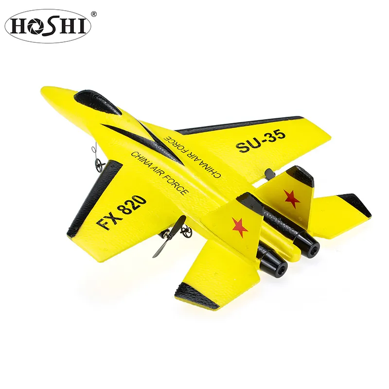 HOSHI RC Airplane Fixed Wing FX-820 SU-35 2.4G Remote Controller EPP Micro Indoor Aircraft Airplane Model Toys Gift