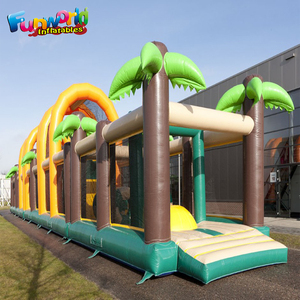 Trở ngại đường hầm dành cho người lớn Inflatable rừng trở ngại khóa học để bán - Product Image 3