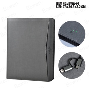 Tài Liệu Danh Mục Đầu Tư Với Dây Kéo Văn Phòng Cung Cấp Logo Dập Nổi A4 Da Tài Liệu Túi Thư Mục - Product Image 2