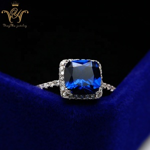 Fashion <strong>Jewelry</strong> Prong Setting 925 Sterling <strong>Silver</strong> <strong>Jewelry</strong> Ring <strong>with</strong> Blue <strong>Stone</strong>