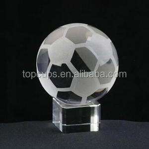 CRYSTAL <strong>GOLF</strong> TROPHY FOOTBALL <strong>GLOBE</strong> <strong>BALL</strong> TROPHY - Product Image 4