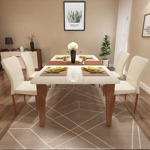 Set <span class=keywords><strong>Tavolo</strong></span> <span class=keywords><strong>da</strong></span> Pranzo <span class=keywords><strong>Allungabile</strong></span> in Legno Moderno per <span class=keywords><strong>Cucina</strong></span>, Vendita all'Ingrosso - Product Image 3