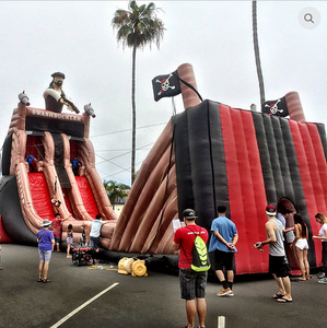 Enorme esilarante 80 piedi gonfiabile Zip Line <span class=keywords><strong>gioco</strong></span> sportivo gonfiabile - Product Image 6