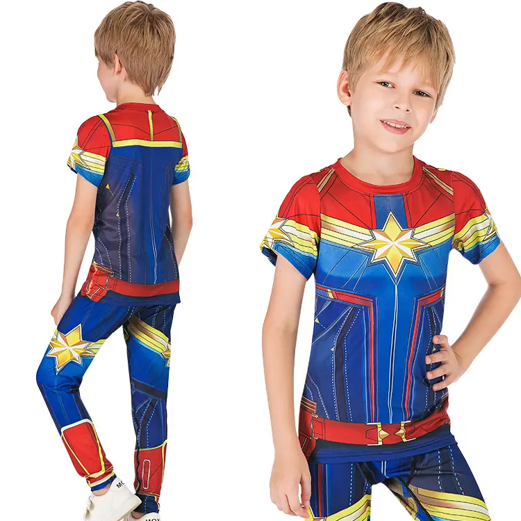 Costume de sport super-héros, en Polyester et Spandex, pour enfants, nouvelle collection