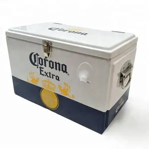 Corona refrigerador de cerveja, refrigerador isolado de metal
