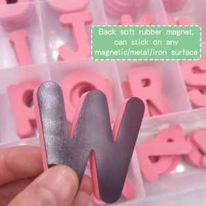 Lettere e Numeri Magnetici Lavagna in EVA Lettere Arabe con Magneti Base per Tavolo con Lettere Rosa Amore - Product Image 6