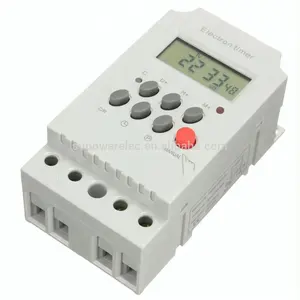 Temporizador programável digital, temporizador din rail interruptor de tempo 220vac 25a interruptor de temporizador para aparelho elétrico doméstico universal KG316T-II