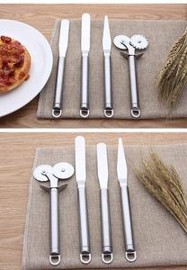 Cortador de <span class=keywords><strong>pizza</strong></span> de acero inoxidable, rueda de doble deslizador de alta calidad - Product Image 6