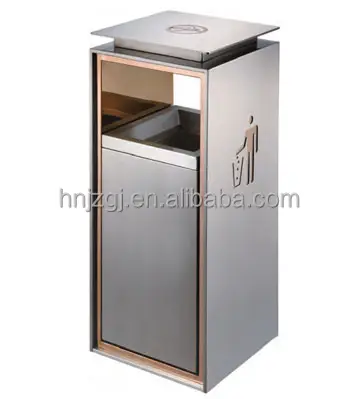 Casting Craftsman Customized outdoor stainless steel trash can  metal garbage bin