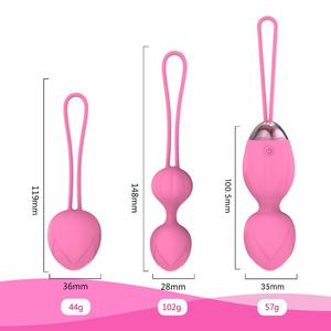 Y. Love Vrouwen Kegel Ballen Zachte Siliconen Ben Wa Ballen Draadloze Afstandsbediening Vibrerende Eieren Seksproducten - Product Image 2
