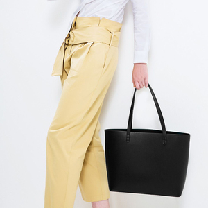 2020 di nuovo Modo All'ingrosso Liscio Lucido Nero Della Signora Satchel di Cuoio DELL'UNITÀ di elaborazione del Sacchetto di Tote - Product Image 6