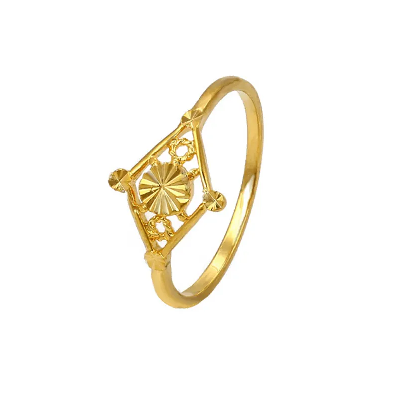 Xuping gioielli ultimi disegni anello di barretta d'oro dubai 24 k anello placcato oro per le ragazze
