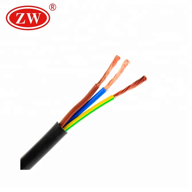 low voltage electric cable wire 2.5 mm2, 1.5mm2 copper cable 3 * 2.5 mm2