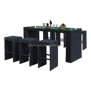 Meubles mobilier <span class=keywords><strong>en</strong></span> rotin, ensemble chaise et table de <span class=keywords><strong>bar</strong></span> <span class=keywords><strong>en</strong></span> <span class=keywords><strong>osier</strong></span>, haute qualité, nouveau design - Product Image 1
