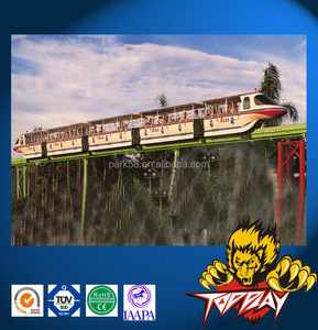 Topplay hot theme amusement park <strong>monorail</strong> electric <strong>train</strong> equipment rides tourist sky aerial mororail
