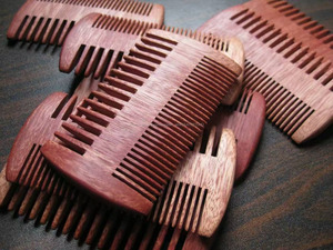 Conception chaude bois barbe double cheveux peigne à <span class=keywords><strong>poux</strong></span> - Product Image 3