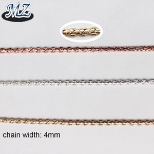 Hand gefertigte Netz ketten aus rohem Kupfer und Messing Modeschmuck für die Herstellung von Körpers chmuck aus metallischem Material - Product Image 2