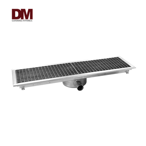 Desagüe de piso integrado para restaurante de acero inoxidable 30X120cm - Product Image 1