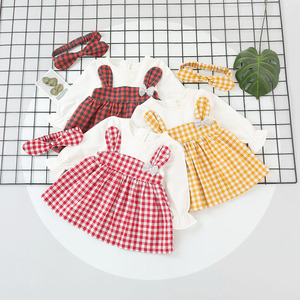 Vestito per Bambina Autunno 2018 a Maniche Lunghe a Quadretti in 4 Colori per Bambine di 2 Anni - Product Image 6