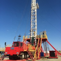 Équipement de forage pétrolier pour puits de pétrole, plateforme de forage montée sur remorque pour le forage de puits de pétrole