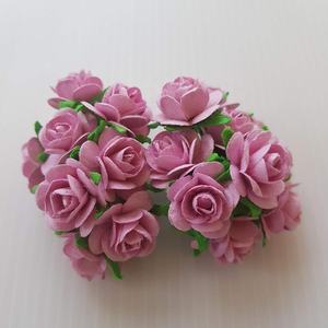 100 قطعة اليدوية ورق التوت روز زهرة 1.5 سنتيمتر الحرفية سكرابوكينغ سجل القصاصات القوس الزفاف دمية منزل إمدادات بطاقة 5 ألوان - Product Image 2