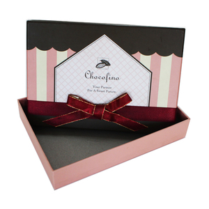Lujo <span class=keywords><strong>mate</strong></span> laminación de cartón caja de embalaje pajarita con tapa - Product Image 6