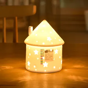 Pilihan Yang Baik Desain Berongga Matte Samping Tempat Tidur Dekorasi Rumah Hadiah Item Baby Night Light untuk Anak-anak