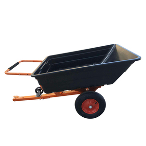 Dual-Purpose ATV Garten anhänger Edelstahl Werkzeug wagen mit Kunststoff Dump Bucket Custom Trolley Werkzeug wagen - Product Image 6