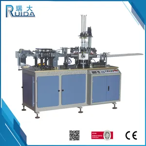 RUIDA Aliexpress Çin Teklif Yüksek Kaliteli Tam Otomatik Kağıt Bardak Kolu Sabitleme Makinesi Için Sıcak Içecekler