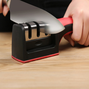 Nuovo Modello Affilacoltelli <span class=keywords><strong>Professionale</strong></span> a 3 Stadi con Impugnatura Antiscivolo in Gomma - Product Image 4