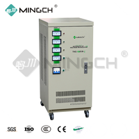 Régulateur de tension automatique à double bobine triphasé de type servomoteur TNS 15 20 30 40 60 75 100 KVA, capacité 100%