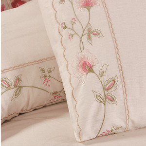 Pour la maison Textile luxe moderne 100% Polyester 200TC 3 pièces microfibre broderie housse de couette ensemble - Product Image 2