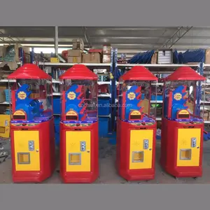 Hot Selling Lollipop Arcade Muntautomaat Kinderen Snoep Automaat Met Led Verlichting
