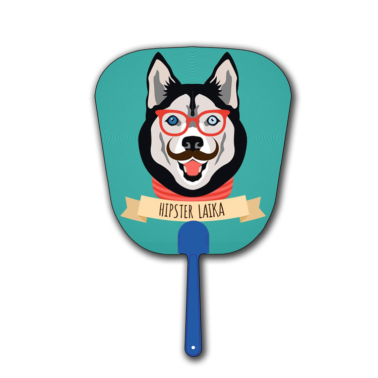 Рекламный персонализированный рекламный пластиковый ручной вентилятор Zebulun