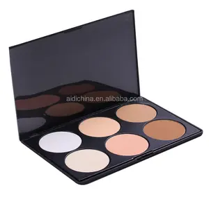 China Factory Wholesale OEM High Quality Makeup Face Powder 6 Color Pressed Powder