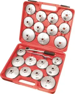 Automotive Tools 23Pcs Cap Oliefiltersleutel Remover Gereedschap Voor Motor Oliën Veranderen