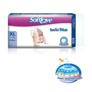 Softlove-pañales desechables para bebés, fábrica XL 7, fabricantes de China