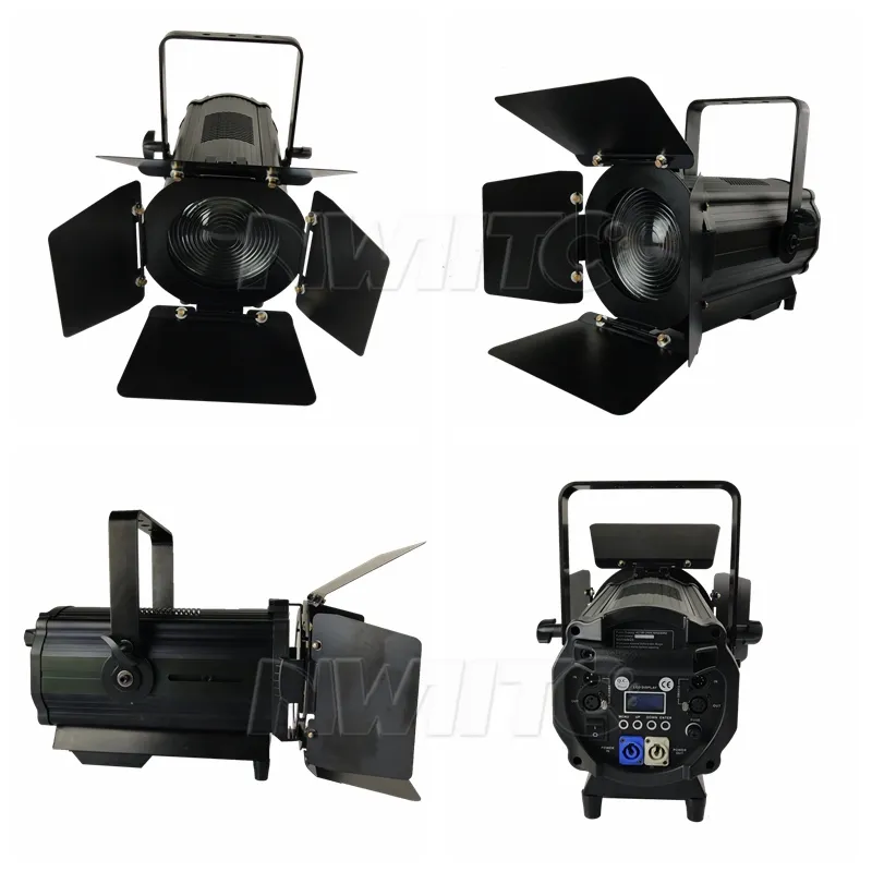 L-128 LED profile light fresnel 200w RGBW Zoom TV studio lighting stage lights