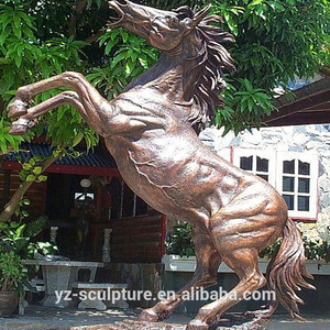 Park dekoration outdoor antiken bronze große größe stehenden pferd skulptur - Product Image 1