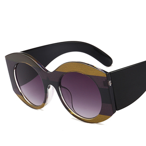 Occhiali da Sole Rotondi di Lusso Pop <span class=keywords><strong>Age</strong></span> 2019, Marca Italiana di Design, per Uomo e Donna, Stile Retrò da Celebrità, Lenti Verdi Trasparenti - Product Image 5