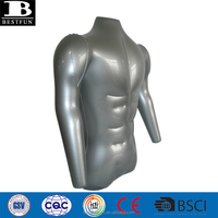 Mannequin gonflable masculin en plastique haut de gamme, torse de mannequin gonflable de qualité supérieure, modèle humain gonflable en vente
