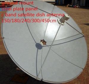 Antenne parabolique <span class=keywords><strong>satellite</strong></span> C/Ku Bande 2,1 m à foyer principal, montage sur poteau ou au sol, pour le Sri Lanka, 6,9 pieds avec poteau FTA 210 cm - Product Image 4