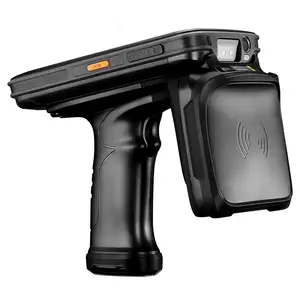 IP67 Android 8.1 Mobile Handheld Terminal UHF RFID Reader PDA Barcode Scanner with pistol grip