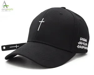 Topi Bisbol Sabuk Selempang Pria Wanita Mode Baru Topi Snapback Bordir Hitam Topi Casquette Katun Kasual Cross Topi Runcing Tulang