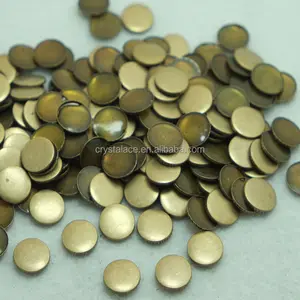 Factory wholesale iron on copper studs, hot fix brass stud for jeans