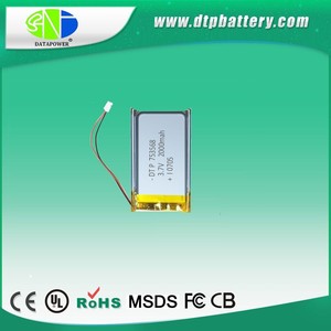 Mit CE für tablet PC 3,7 v 2000 mah lipo batterie - Product Image 2