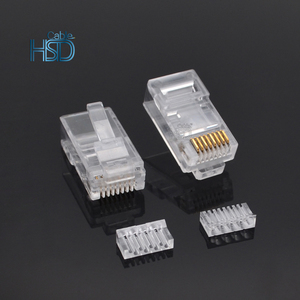 100 pièces/paquet Cat6A Ethernet réseau interne RJ45 connecteur mâle non blindé 6A 8 broches Type 8P8C connecteur - Product Image 6