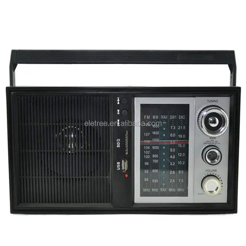 Китайское профессиональное производство в лучшей цене FM MW SW 3-полосный переносной радиоприемник с U музыкальный плеер EL-600
